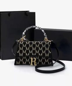 Vintage High quality Silver Buckle Real Leather Flap Handbag BB-921089