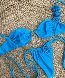 Sexy Smocked Bikini Swimsuit YY-625157