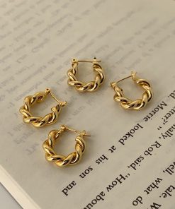 Fashion Pink Alphabets Earrings ED-518016
