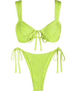 Sexy Knitted One-piece Swimsuit with short sleevs YY-625290