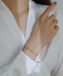 Classic Alphabets Chains Bracelet SL-611025