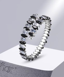 Vintage DSZ0018 open-ended Diamonds Alphabets Bracelet SL-611038