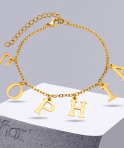 Fashion DSZ0007 Alphabets Rhinestones Chains Bracelet SL-611047