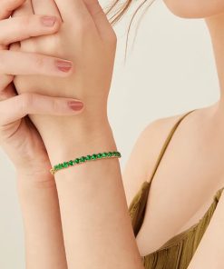 Classic Cut-out Alphabets Bracelet SL-611052
