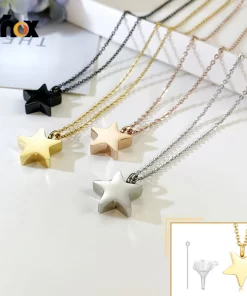 Fashion Double Chains circle Pendant Necklace XL-519044
