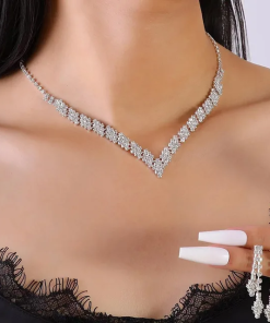 Fashion Diamonds Jewelry Sets For Bracelet Necklace SST-612025